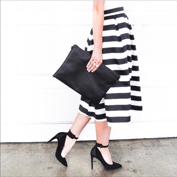 Haute Monde Dresses & Skirts - NEW!!  MUST HAVE! | Black & White Striped Skirt